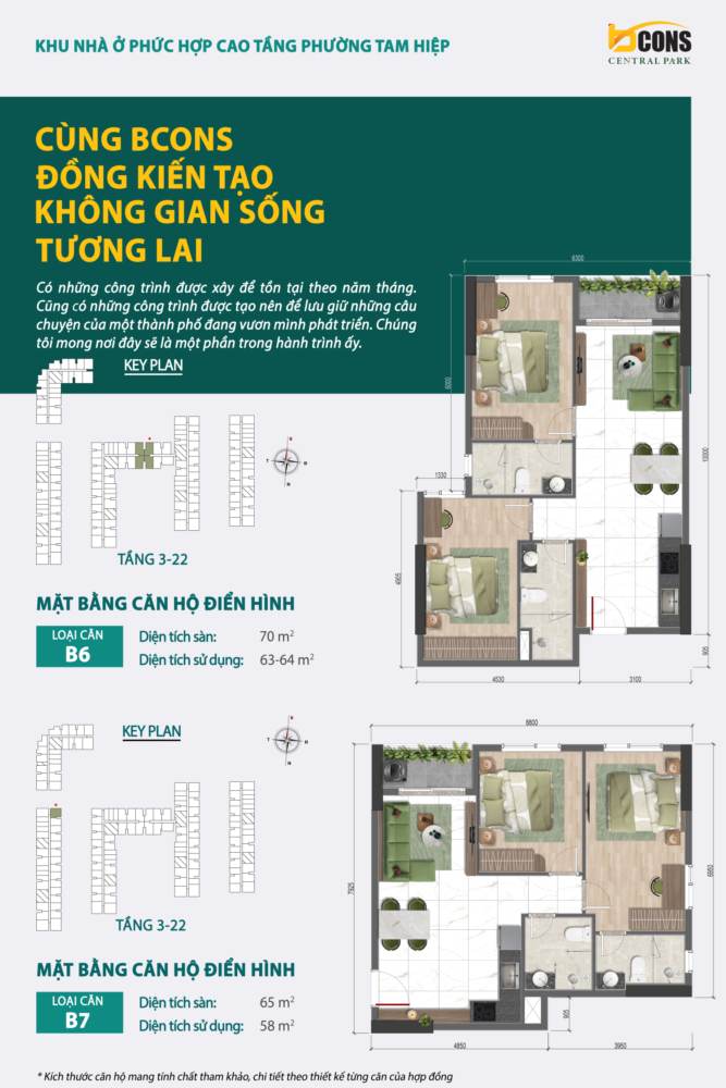 Căn hộ 2 phòng ngủ 5